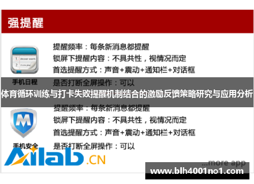 体育循环训练与打卡失败提醒机制结合的激励反馈策略研究与应用分析