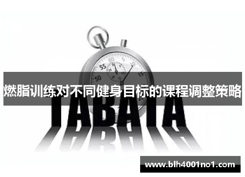 燃脂训练对不同健身目标的课程调整策略